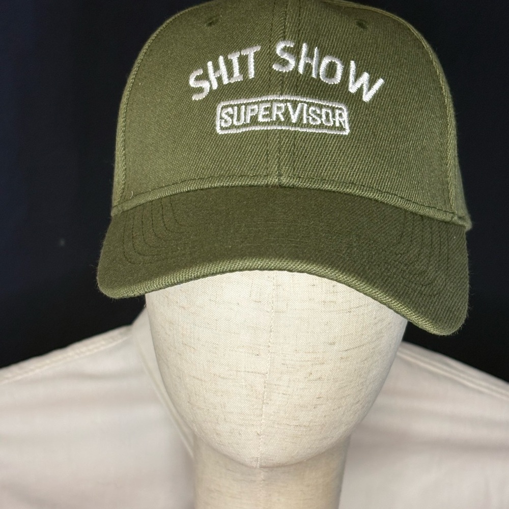 Green Embroidered Cap